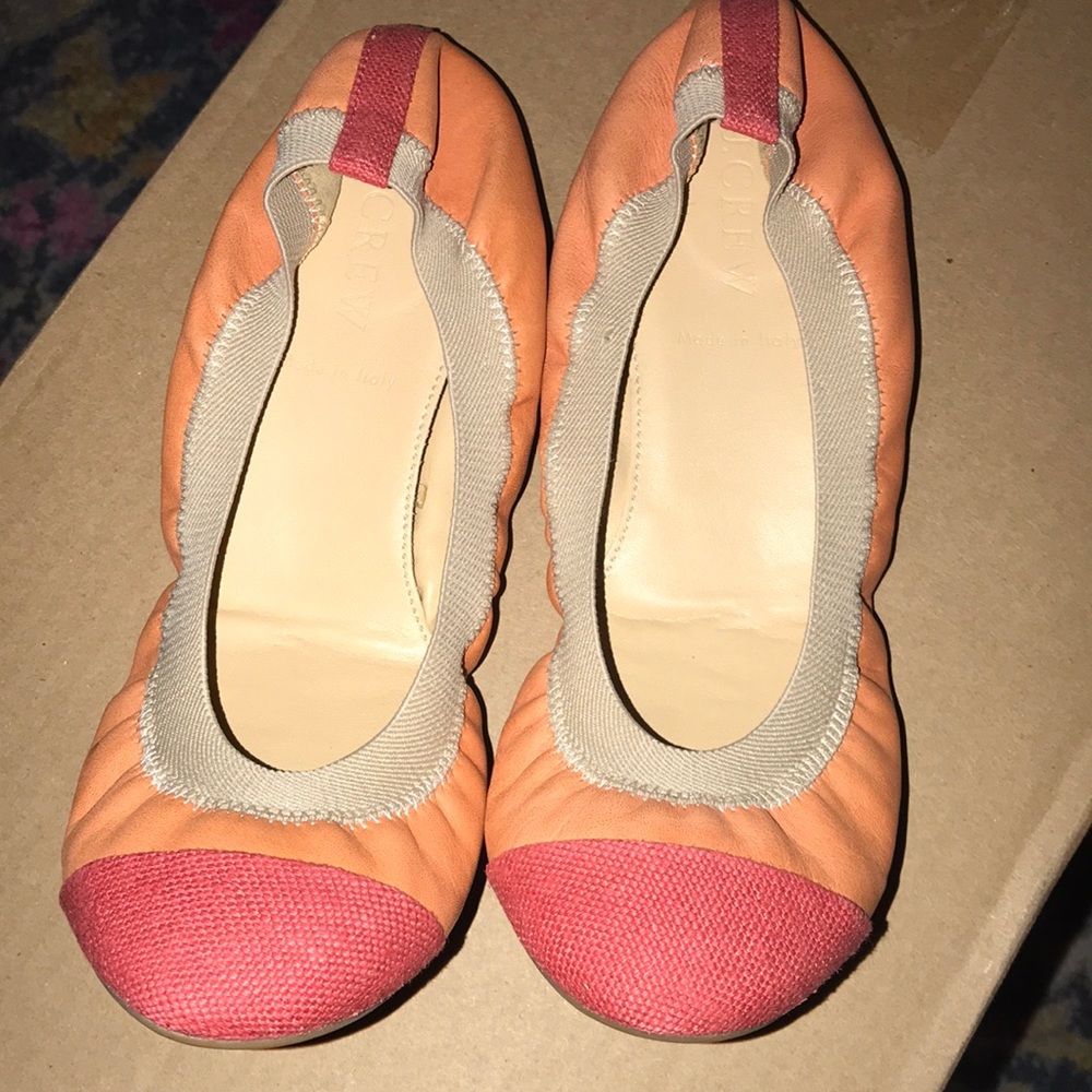 New JCrew leather flats made in Italy